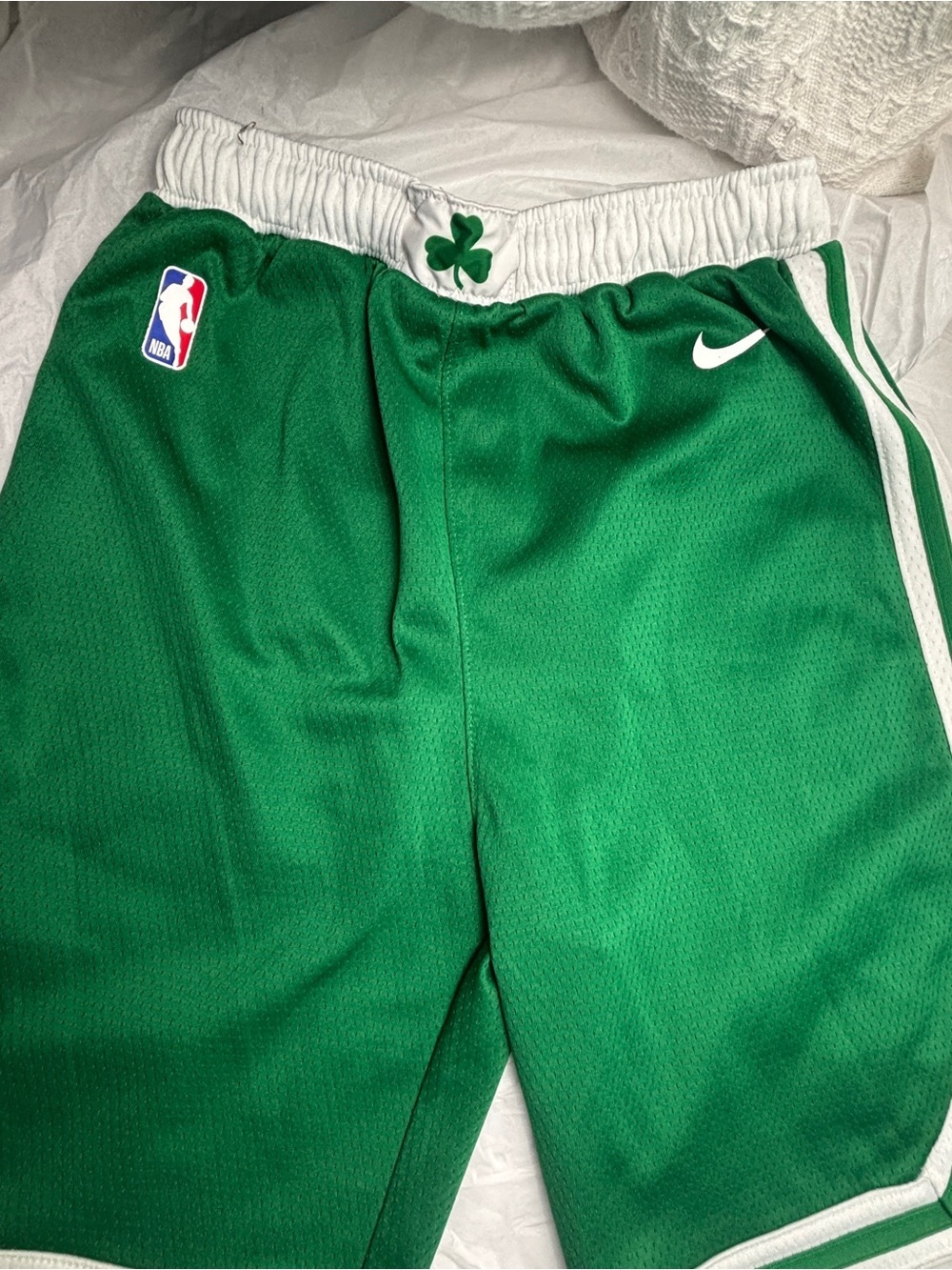 Boston Celtics Nike Youth Swingman Performance Shorts- Kelly Green Icon Edition - Picture 7 of 8